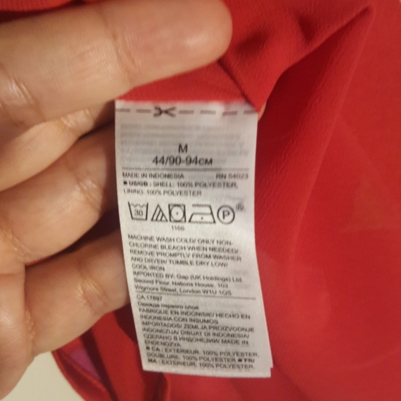 Banana Republic lined Floral Cami /red/ cayenne - Picture 7 of 8